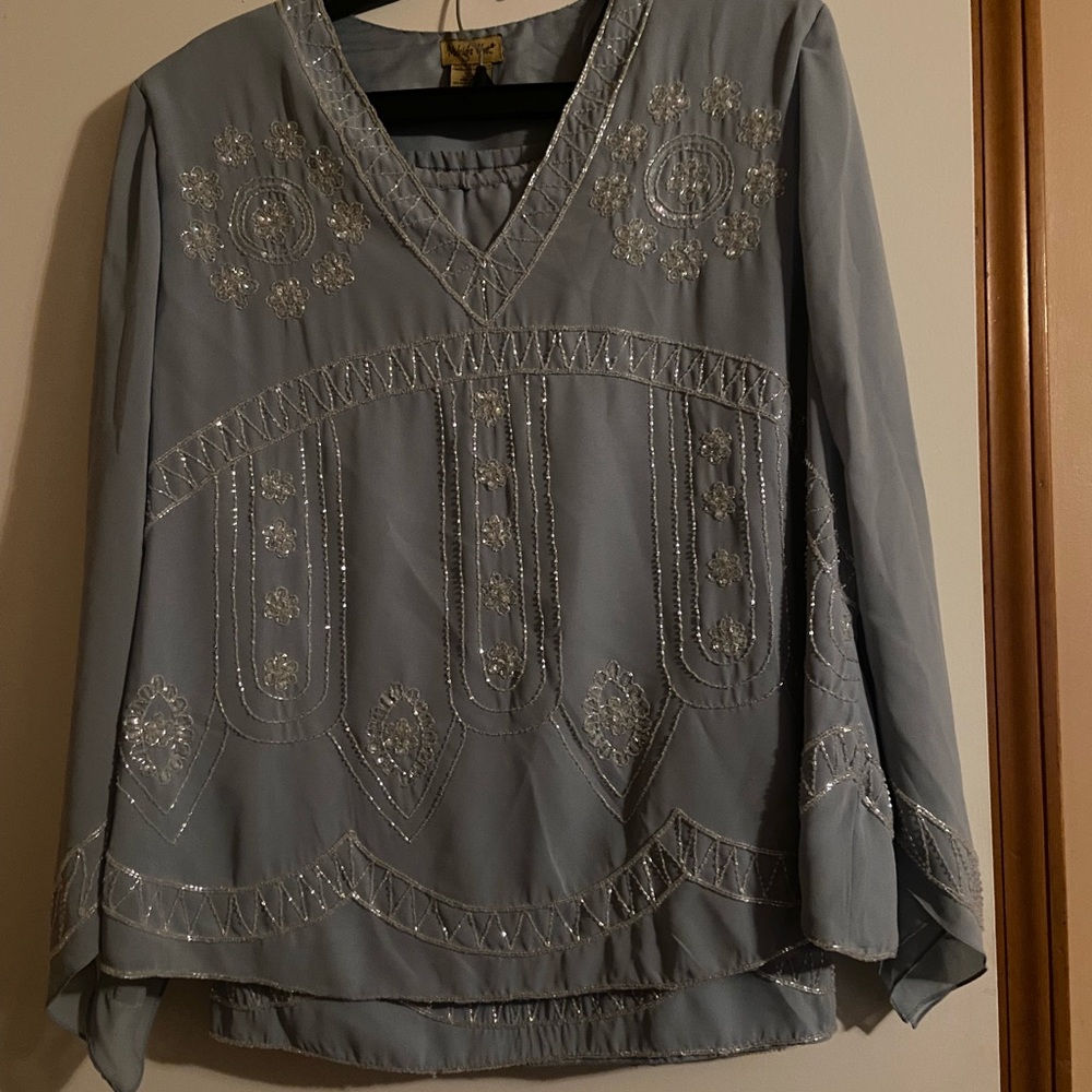 Periwinkle skirt suit